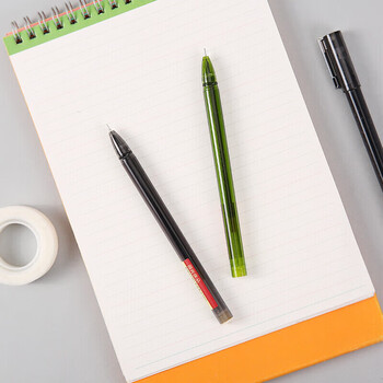 晨光（M&G）0.5mm黑色中性笔全针管签字笔拔盖笔水笔外观随机AGPA1701 6支装