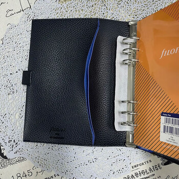 Filofax笔记本英国进口高档活页手帐软皮面简约商务办公会议记录日程礼品礼盒装POP A5黑色029410伴手礼