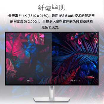 戴尔(DELL)UltraSharp电脑办公显示器 31.5英寸 4K 100sRGB IPS Black 超高清超窄边框 U3223QE 戴尔(DELL)UltraSharp电脑办公显示器 31.5英寸 4K 100sRGB IPS Black 超高清超窄边框 U3223QE