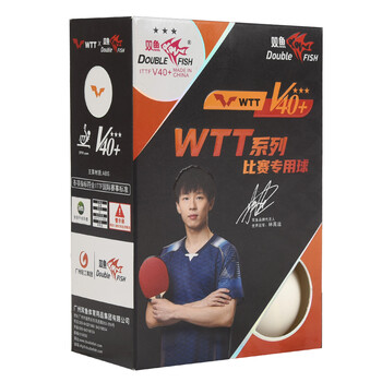 双鱼乒乓球三星 国际乒联WTT系列比赛专用球 3星兵乓球 白色6只装 双鱼乒乓球三星 国际乒联WTT系列比赛专用球 3星兵乓球 白色6只装