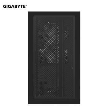 技嘉（GIGABYTE）破空C201G全景式上下分仓机箱熏黑钢化玻璃侧透兼容顶置360/侧240水冷散热 快拆防尘滤网 黑M-ATX