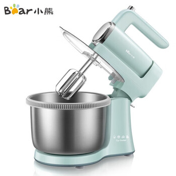 小熊微电脑台式家用电动打蛋器奶油奶盖打发器蛋白搅拌机面点机和面机4升 DDQ-B03V1浅蓝色 RY