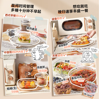 美的（Midea）厨房小家电小滋味微波炉变频家用小型百搭复古转盘式经典双旋钮轻音M20H4