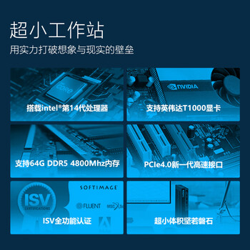 联想（Lenovo）P3 Tiny图形工作站台式机mini迷你渲染设计师电脑主机 i5-14500 8G 512G 定制