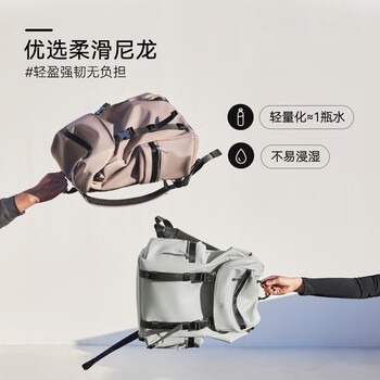 90分休闲运动双肩包 复古大容量旅行健身轻量化男女背包 黑色