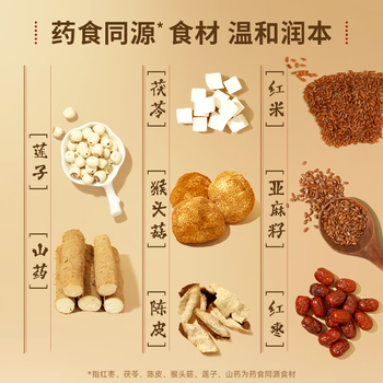 好麦多有机八珍燕麦片 混合即食营养早餐 药食同源 独立包装 