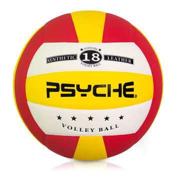 PSYCHE中考排球标准5号PU排球热贴合柔软室内训练比赛排球 V5017蓝黄