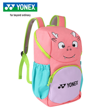 尤尼克斯（YONEX）羽毛球包青少年儿童卡通双肩背包书包BA321CR珊瑚粉