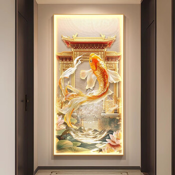 锦鲤挂画品牌及商品- 京东