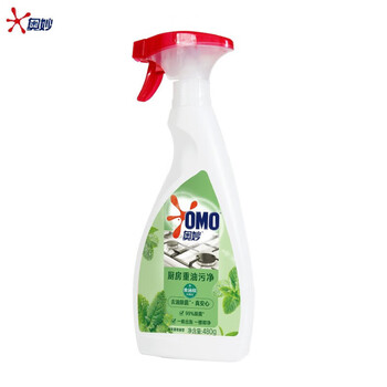 奥妙油污清洁剂 【实用款】厨房重油污净绿茶薄荷香型480G