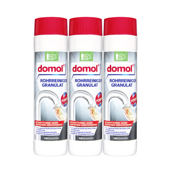 Domol管道疏通剂粉 厨房下水管道疏通剂护理粉去油除异味 600g*3
