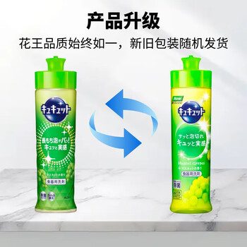 花王（KAO）洗洁精小瓶220ml 旅行便携装洗涤灵洗碗液餐具清洁剂果蔬清洗剂