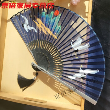 扇子 7寸5分 夏扇 洛風扇 総シケ霞 緑 / no.2725 – MOCAD