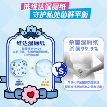 维达（Vinda）湿厕纸 组合装240片(40片5包+10片4包) 多巴胺湿纸巾厕纸新旧随机