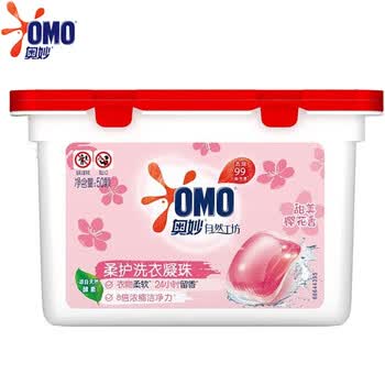 奥妙（OMO）樱花【洗衣凝珠400G50颗】实惠+精炼一级【大豆油900ml】转基因
