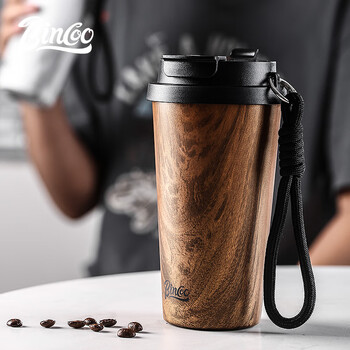 Bincoo便携保温咖啡杯304不锈钢陶瓷内胆随行水杯保温杯保冷杯子