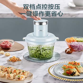 苏泊尔（SUPOR）ZMD安心系列 双档点控按压 300W大功率 升级短轴设计防塞肉 近2L家庭大容量 绞肉机JRD07