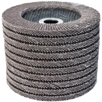 蓝凤凰 百叶轮 125*22mm 打磨片 不锈钢磨光片角磨机砂纸磨片抛光片 125黑砂 【20片】