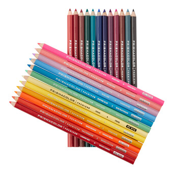 霹雳马（PRISMACOLOR）彩色铅笔彩铅笔24色光影彩铅画笔套装马克笔绘画艺术写生手绘美国三福霹雳马速写画画笔
