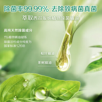 立白 洗衣液【超值大容量】卫仕除菌雨林茶花2.88kg+雨林茶花500g*5袋