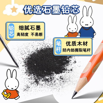 晨光文具洞洞铅笔彩杆12支2B 小学生练字铅笔 儿童正姿矫姿 三角木杆铅笔 沾顶易抓握AWP30733