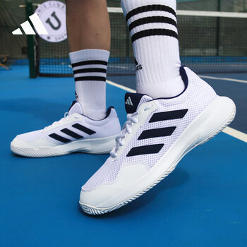 ADIDAS阿迪达斯羽毛球鞋男运动训练网球鞋ID2470 白蓝 40.5 