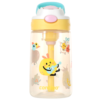 contigo康迪克儿童吸管塑料水杯420ml（排气按钮） HBC-GIZ325VP+