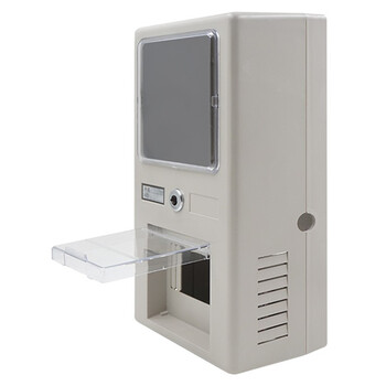 明装单相电表箱 室外透明塑料配电箱插卡式户外电表盒子1户上下