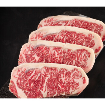 安格斯m3-4谷饲270天雪花西冷牛排500克纽约客可定制 500g 1.