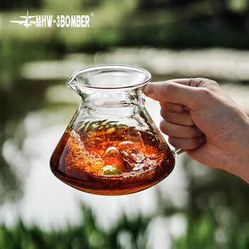 MHW-3BOMBER 轰炸机咖啡手冲咖啡壶 滴漏式咖啡器具 山丘玻璃分享壶600ml