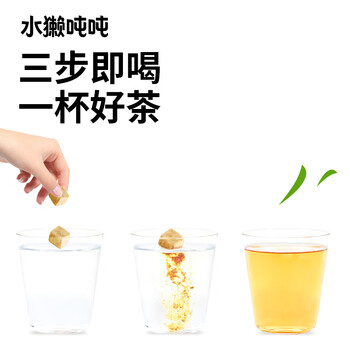 水獭吨吨茉莉花冻干手冲无糖茶8g无渣可热冲0糖0脂自制奶茶冷泡茶