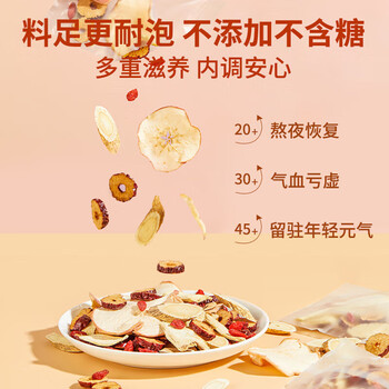 内廷上用北京同仁堂苹果黄芪茶240g搭女生养生调理女友滋补元气素颜水