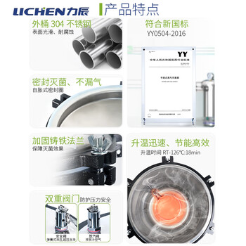 力辰(LICHEN)高压灭菌器 24L数显加厚款防干烧带安全阀灭菌锅高压蒸汽菌立式反压式 LHS-24B 力辰(LICHEN)高压灭菌器 24L数显加厚款防干烧带安全阀灭菌锅高压蒸汽菌立式反压式 LHS-24B