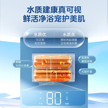 美的（Midea）电热水器 储水式电热水器60升免换镁棒超薄扁桶家用一级能效【华凌出品】【企采购】/F6033-BK3