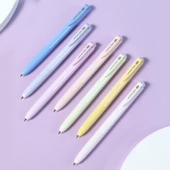 uni三菱 UMN-155NC按动中性笔 0.5mm学生考试用笔（替芯UMR-85N）丁香紫杆黑芯 3支装