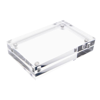 优学库 亚克力相框磁吸透明展示框相册照片相架相片 双面透明展示直角100*150mm伴手礼