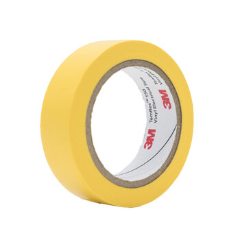 3M电工绝缘胶带汽修线束胶带家装无铅耐磨防潮 黄色 十卷装 150#