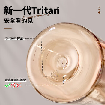 cica磁弹泡茶杯茶水分离大容量tritan水杯子男士耐高温户外水壶夏季