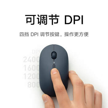 小米（MI）便携鼠标3 冷锖黑 无线双模静音中小手 舒适商务便携办公鼠标Mac笔记本电脑台式机