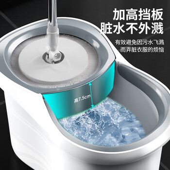 百家好世旋转拖把2拖布家用一拖净免手洗2025懒人神器甩干桶托把套装