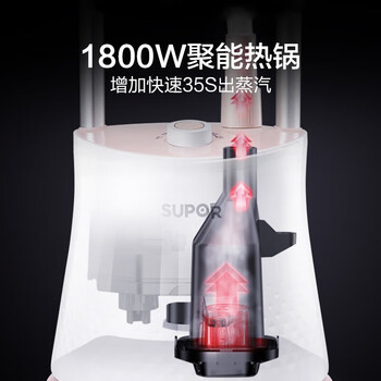 苏泊尔（SUPOR）挂烫机 家用六档精准旋烫蒸汽熨烫35g/min大蒸汽 双杆熨烫GS30AP-18