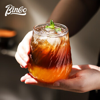 Bincoo咖啡杯高档精致复古美式Dirty玻璃杯下午茶意式浓缩拿铁杯