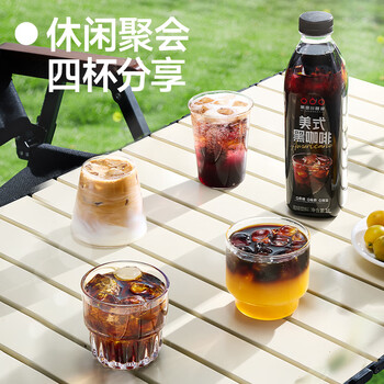隅田川即饮咖啡美式风味低脂黑咖啡饮料0防腐剂0香精1L*1瓶