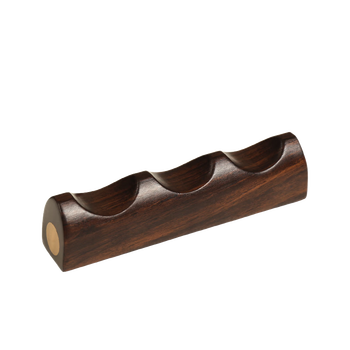 漢墨 紫光檀木嵌铜笔架  简约实用毛笔架笔搁笔山 文房四宝多功能镇纸镇尺