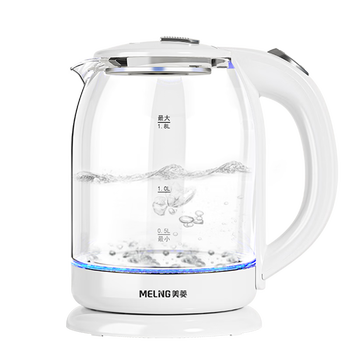 美菱(MeiLing)电水壶1.7L高硼硅玻璃烧水壶热水壶家用电热水壶MH-WB02 美菱(MeiLing)电水壶1.7L高硼硅玻璃烧水壶热水壶家用电热水壶MH-WB02