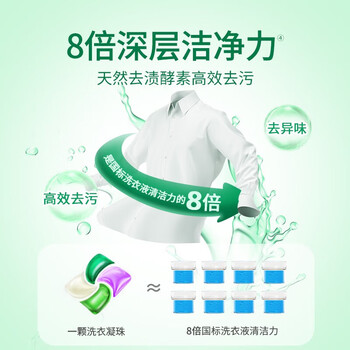 滴露（Dettol）4合1多效除菌洗衣凝珠 18颗/盒 深层洁净洗衣液洗衣球留香珠