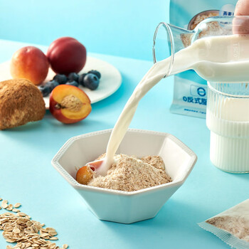 智力益生元猴头菇牛奶燕麦片360g营养早餐冲饮即食小袋装