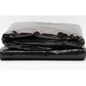鑫虹乐洁（XHLJ）3丝全新料加厚垃圾袋0102 100*120cm50个/包 黑色平口式 酒店工厂