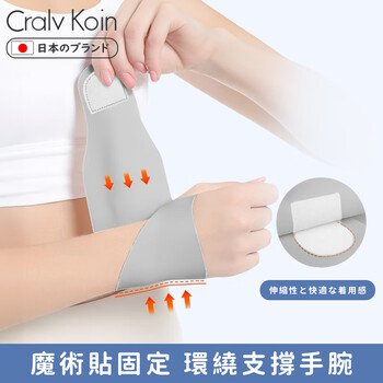 CRALVKOIN日本轻薄医用腱鞘炎护腕手腕拉伤tfcc手腕固定防扭伤运动健身护具