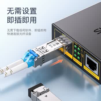 胜为 SFP光模块千兆1.25G单模双纤光纤模块(1310nm,20km,LC)万兆兼容华为/华三/锐捷等BSFP-SM20